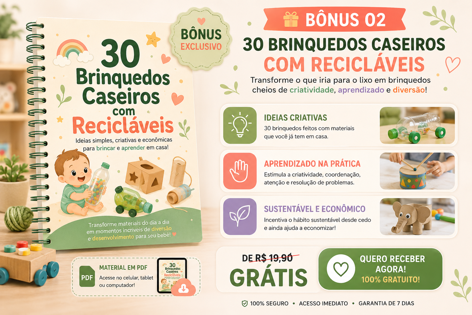 30 Brinquedos Caseiros com Recicláveis