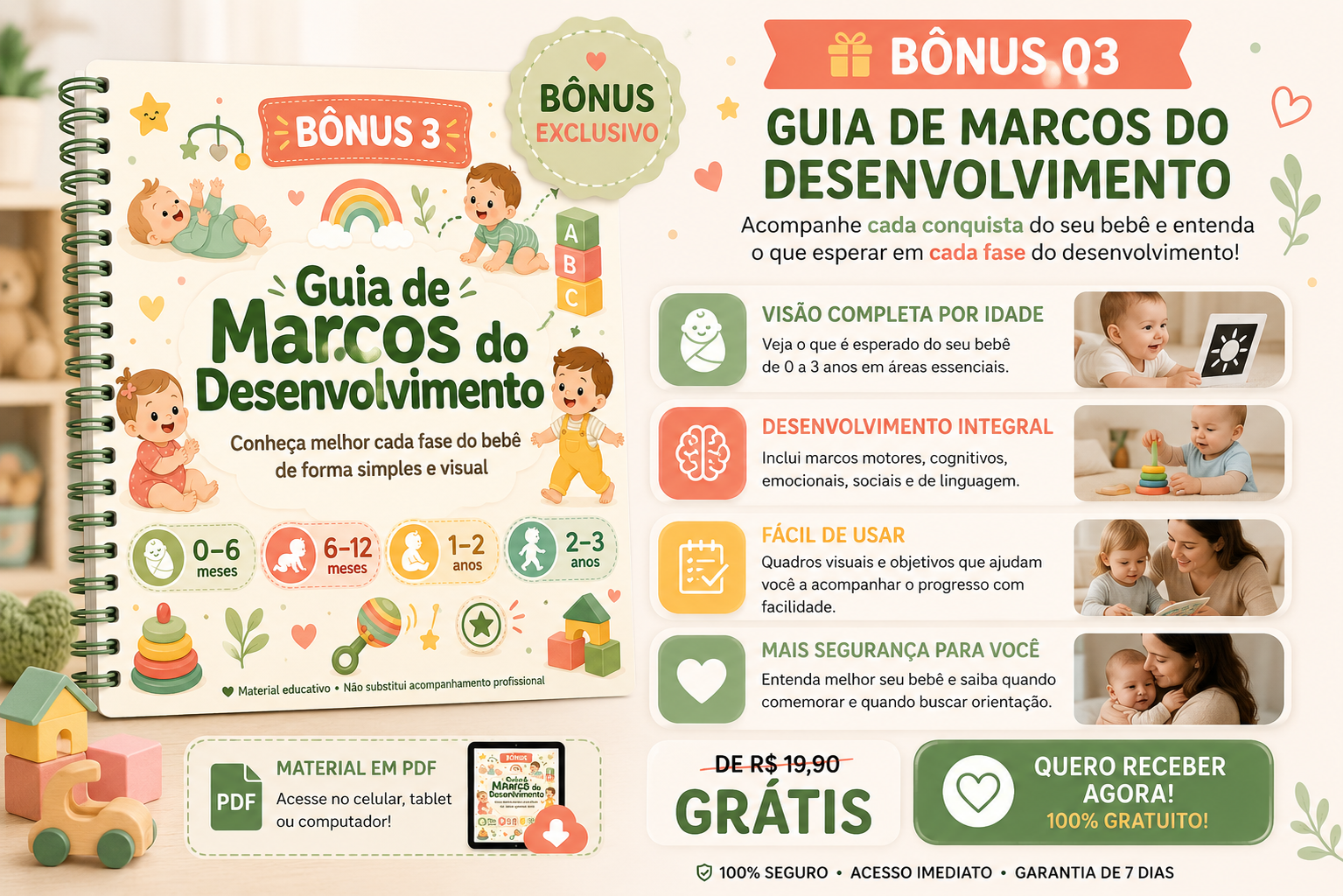 Marcos de Desenvolvimento — O que Esperar em Cada Fase